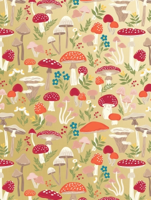 Mushroom Forest 30 X 417 Gift Wrap