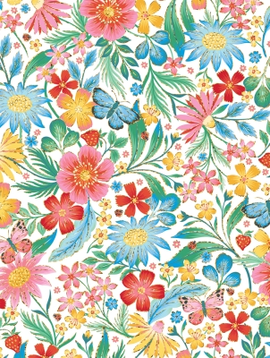 Happy Wildflowers 30 X 833 Gift Wrap