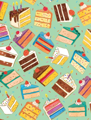Birthday Cake 30 X 833 Gift Wrap