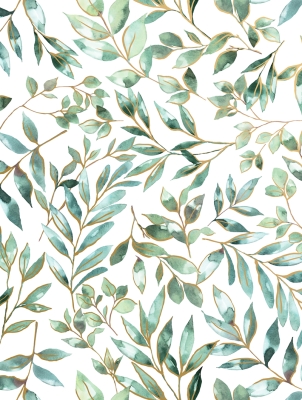 Elegant Leaves 30 X 833 Gift Wrap