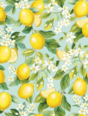 Lemon Tree 30 X 833 Gift Wrap