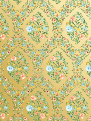 Floral Damask 30 X 417 Gift Wrap