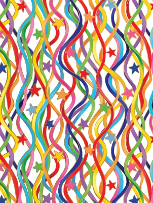 Celebration Streamers 30 X 417 Gift Wrap