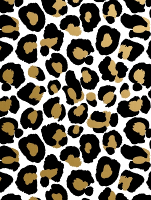 Black Leopard 30 X 417 Gift Wrap