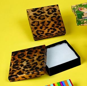 Jewelry Boxes-Leopard-#65 - 6 x 5 x 1 - Pack 50