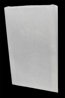 White Paper Merchandise Bags-16 x 3-3/4 x 24 - Pack 500