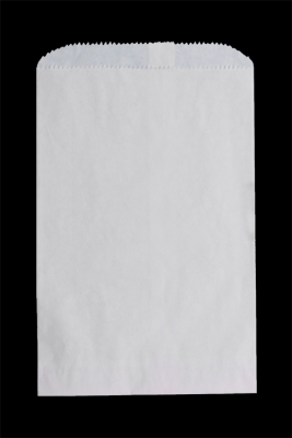 White Paper Merchandise Bags-6-1/4 x 9-1/4 - Pack 1000