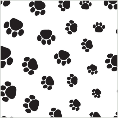Printed Tissue - Puppy Paws T10172