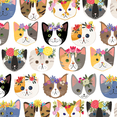 Kitty Cats Gift Wrap 30" x 833'
