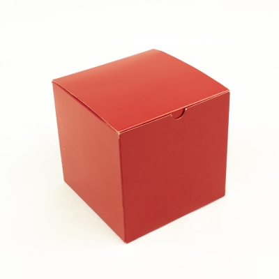Color Gift Boxes-Holiday Red-6x6x6