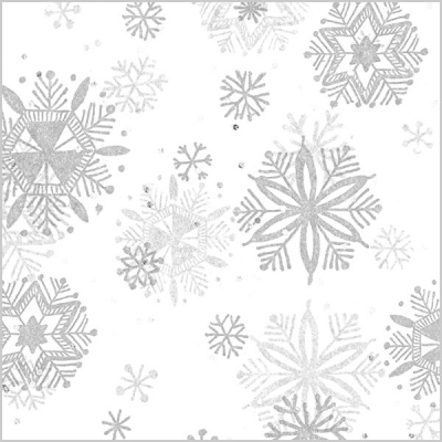 Printed Tissue - Diamond Snowflakes Gemstone GS2000-B
