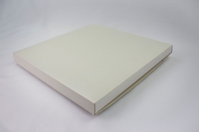12 x 12 x 1 White Gloss Folding Box - Pack 100