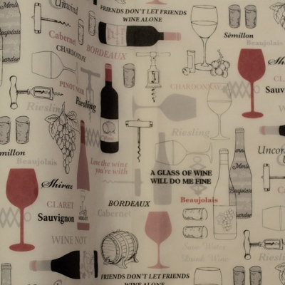 Printed Tissue - Wine Not T10775