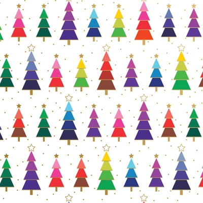 Rainbow Trees 30 X 417 Gift Wrap