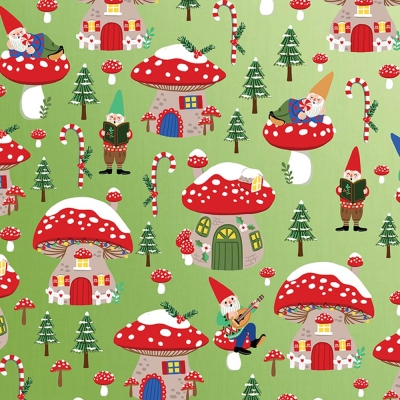 Holiday Gnomes 30 X 417 Gift Wrap