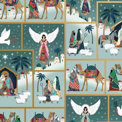 Nativity Scene 30 X 417 Gift Wrap