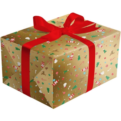 Confetti Santa Gift Wrap 30 x 417