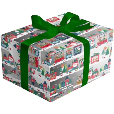Christmas Train Gift Wrap 30 x 833
