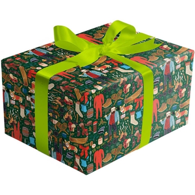 Winter Lumberjack Gift Wrap 30 x 833
