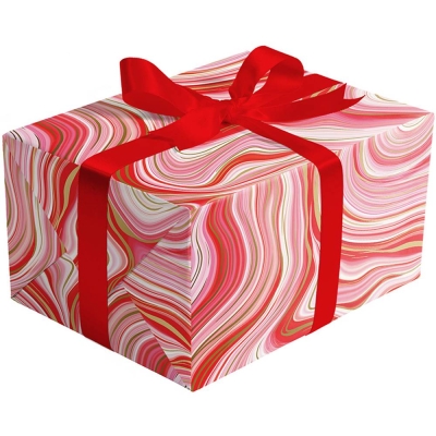 Marbleized Red Gift Wrap 30 x 417