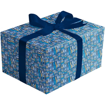 Hanukkah Greetings Gift Wrap 30 x 833