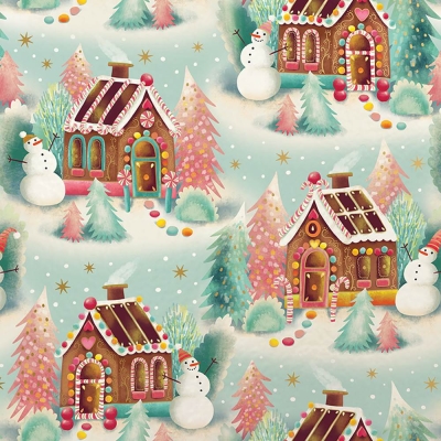 Gingerbread Dreams 30 X 417 Gift Wrap