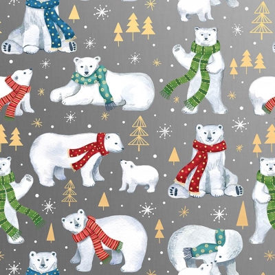 Winter Bear 30 X 833 Gift Wrap