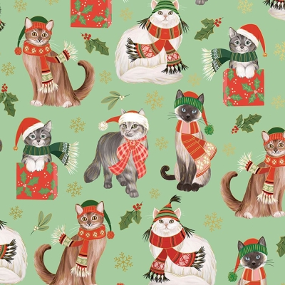 Frolicking Felines 30 X 417 Gift Wrap