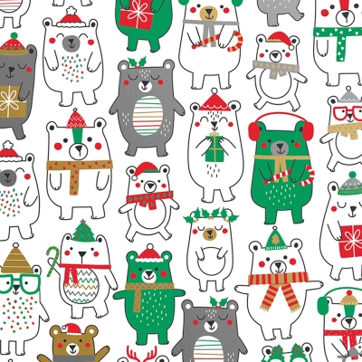 Polar Bear Fun 30 X 417 Gift Wrap