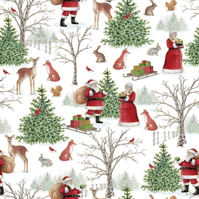 Mr. & Mrs. Claus 30 X 833 Gift Wrap