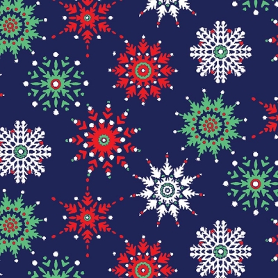 Midnight Snowflake Tissue Paper 20" x 30"