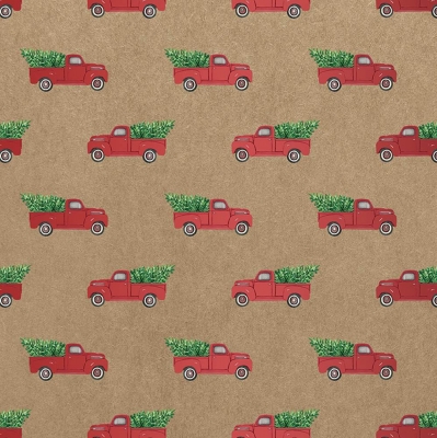 Red Pickup Truck Tissue Paper 20" x 30"
