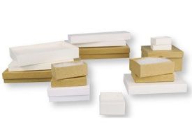 divine white and kraft jewelry boxes