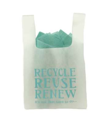 Recycle, Reuse, Renew non-woven bag-11.75 x 6 x 21 (pack 500)
