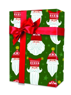 Nordic Santa Gift Wrap 24 x 417